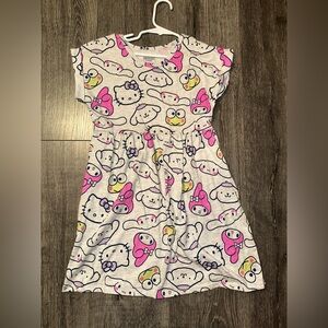 Hello Kitty Pink My Melody Keroppi Cinnamoroll  Kids Dress